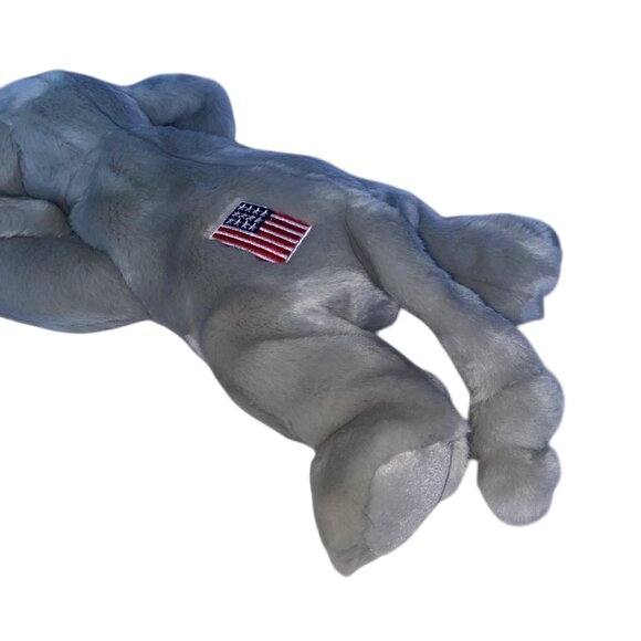 Ty Beanie Buddy Righty The Elephant Flag Plush 2000 17” w/Tag - Picture 11 of 12